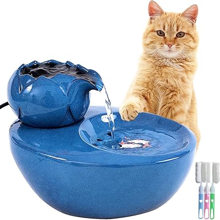 ceramic cat water bowl
