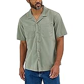 Wrangler Authentics Mens Men's Short Sleeve Camp Shirt