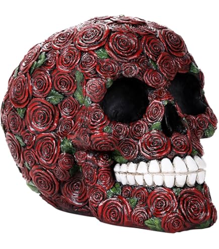 Ebros Valentine's Day of The Dead Red Floral Roses with