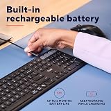 Trust Vaiya Wireless Keyboard Bluetooth 2.4 GHz UK Layout Numpad Multi-Device view 6