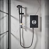 Triton Aspirante 9.5kW Electric Shower Matte Black with Hose Head view 4