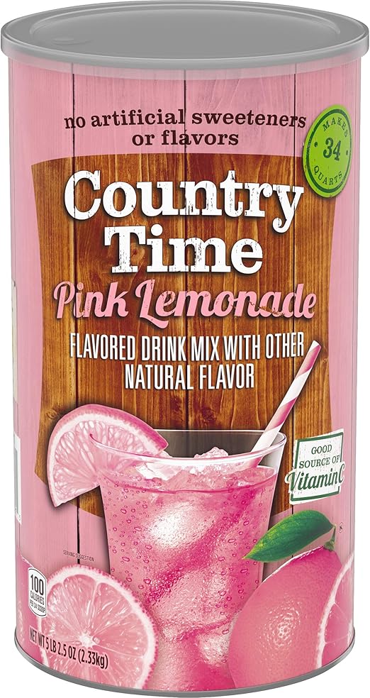 Country Time Pink Lemonade Drink Mix, 82.5Ounce Amazon.ca Grocery