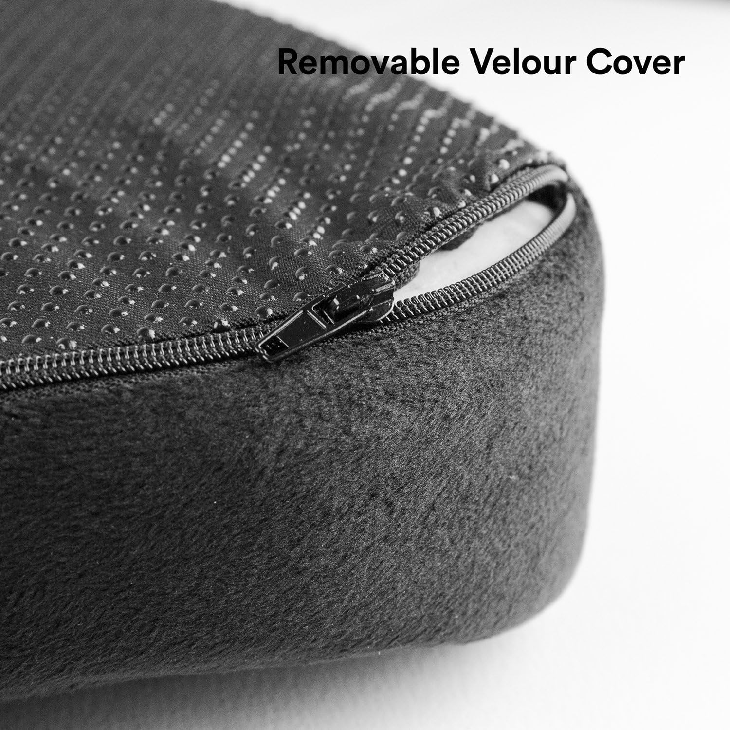 SnugPad Memory Foam Seat Cushion,Non-Slip Orthopedic Memory Foam Coccyx Cushion Designed for Sciatica & Back, Hip, and Tailbone Pain Relief, Fits Office Chair, Wheelchair ,Car Seat Cushion.Black: Home & Kitchen