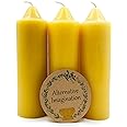 3 Pack Emergency Candles Made from Pure Beeswax. Slow Burn time for Hurricanes, Power outages, and More.