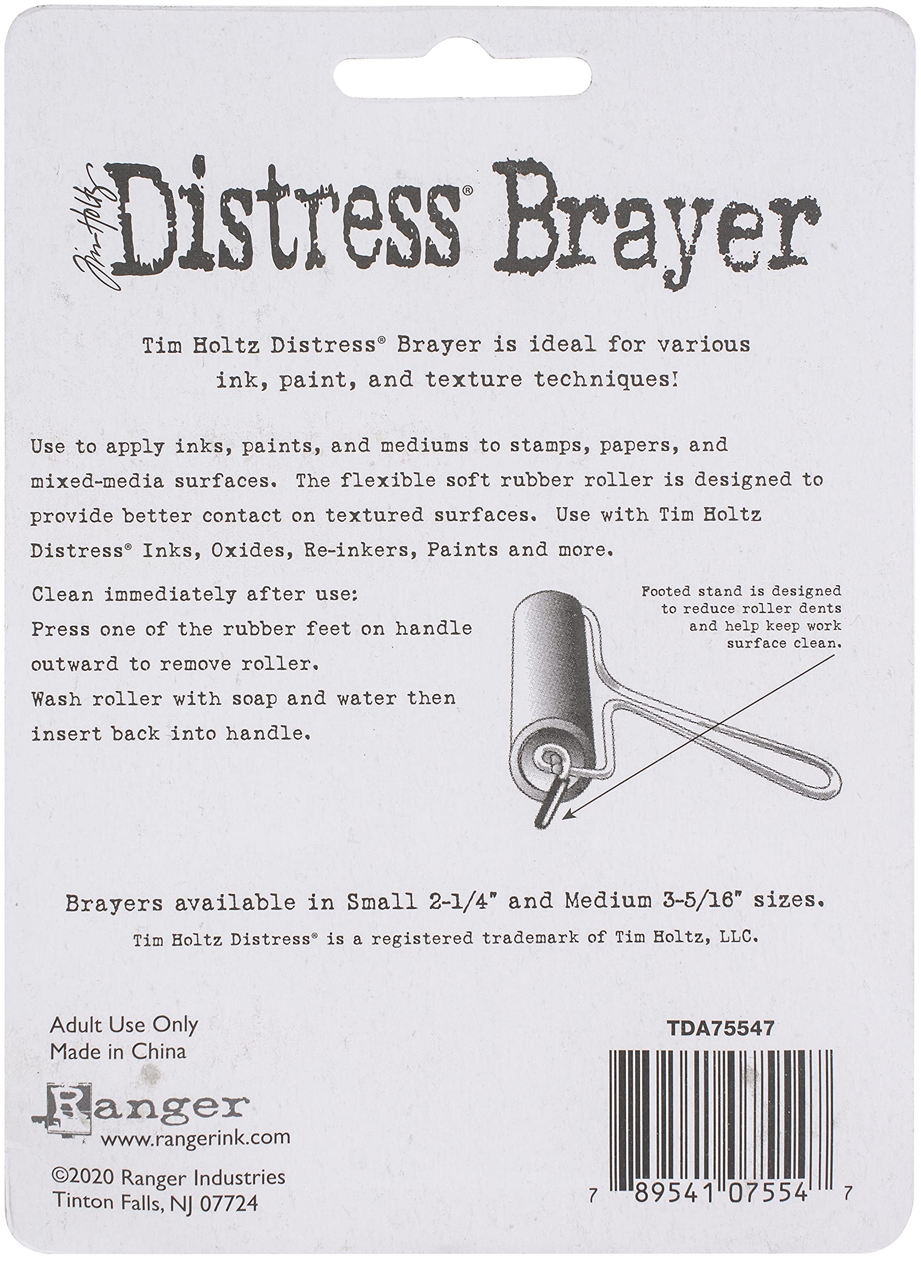 Ranger Tim Holtz - Distress Brayer Small, Grey
