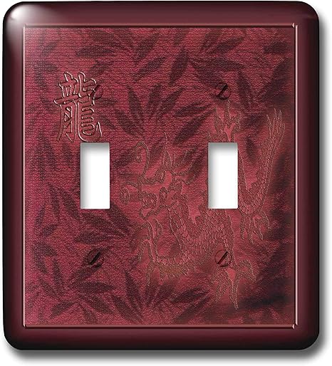 Amazon Co Jp 3drose Lsp 2 赤い竜 中国語の二重トグルスイッチ Diy 工具 ガーデン