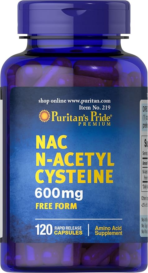 Amazon Com Puritan S Pride N Acetyl Cysteine Nac 600 Mg 120