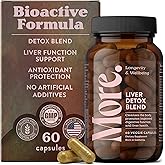 More. Longevity & Wellbeing Liver Cleanse Detox & Repair – Potent Extract-Based Liver Support Supplement w/Antioxidants & Amino Acids – Dose for Your Liver, Liver Health – No Filler – 60 Caps