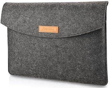 ProCase 9.7-10.1 Zoll Hülsenkoffer, Tragbarer Filz Tragender Schutzhülle Tasche für iPad Pro 11 2018/9, Apple iPad Pro/iPad Air 2 / Air, 9 9,7 10 10,1 Zoll Tablette, Galaxy Tab S2 9.7 -Schwarz