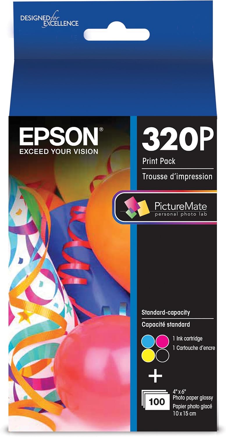 Epson T320P PictureMate ColorCartridge & Print Pack Ink