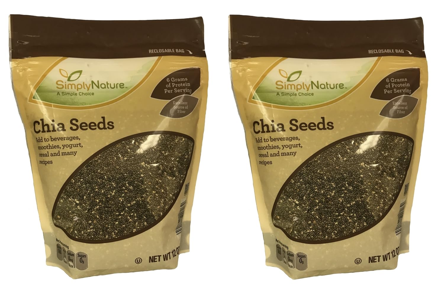 Semillas de chia SimplyNature, 12 onzas: Amazon.com: Grocery ...