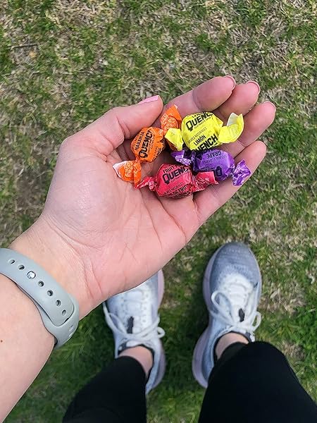 QUENCH GUM BOTTLE, ELECTROLYTES CHEWING GUM FOR ATHLETES AND SPORTS TRAINERS, NEW ASSORTED FRUITY FLAVORS, 8 OUNCE, 50 PIECES