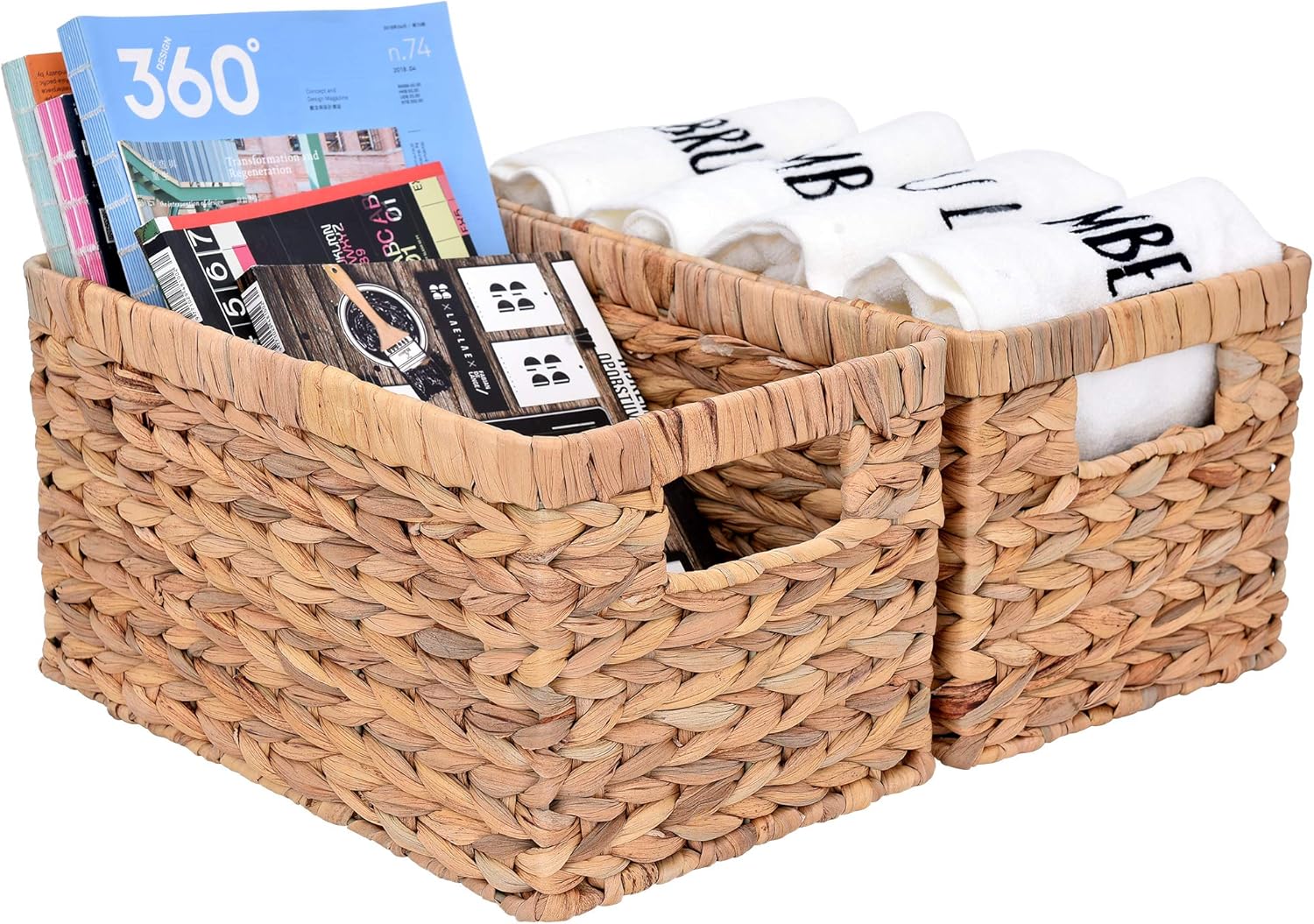 Beige Canasta Kimmyer Esenciales para el hogar Grande Canasta de