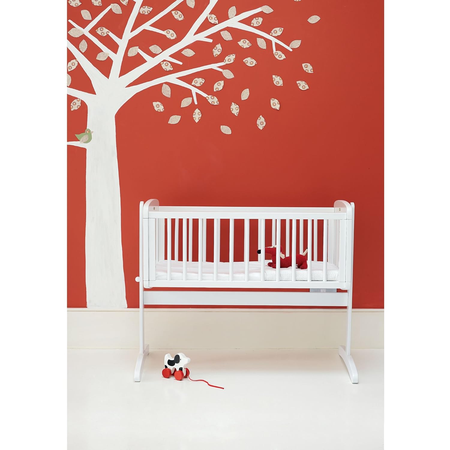 mothercare white swinging crib