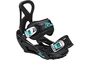 5th Element Layla 2 Adult Snowboard Bindings for Women-Designed for New or Replacement Snowboards. Universal bindings disc and Hardware for Beginner to Intermediate