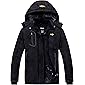 Wantdo Women's Mountain Waterproof Ski Jacket Windproof Rain Jacket Winter Warm Hooded Coat