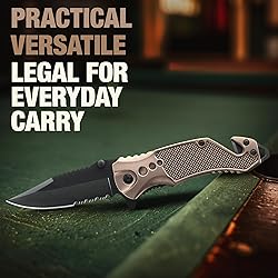 Legal Pocket Knife Coyote Tan - 2.95” Sharp