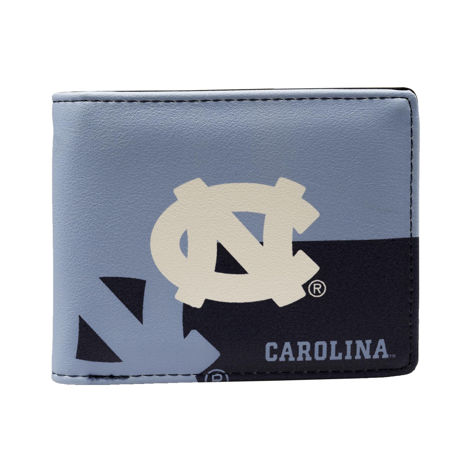 Little Earth Productions Littlearth Unisex-Adult NCAA North Carolina Tar Heels Bi-Fold Wallet, Team Color, 4” x 5" x 1” (100903-UNC)