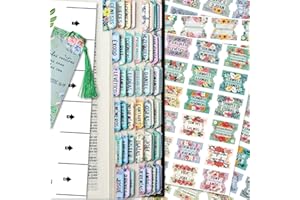 CUALFEC Spanish Bible Index Tabs New & Old Testament Tabs Matte Laminated Floral Design, Bible Journaling Supplies - 122 Pcs (Floral)