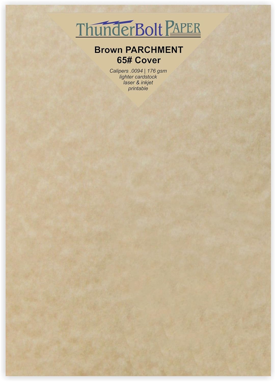 150 Brown Parchment 65lb Cover Weight Paper 4.5" X 6.5" (4.5X6.5 Inches) Between
