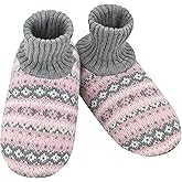 Panda Bros Slipper Socks for Women With Grippers, Fuzzy Womens Slipper Booties With Non Slip Bottoms, Cozy Warm House Slippers