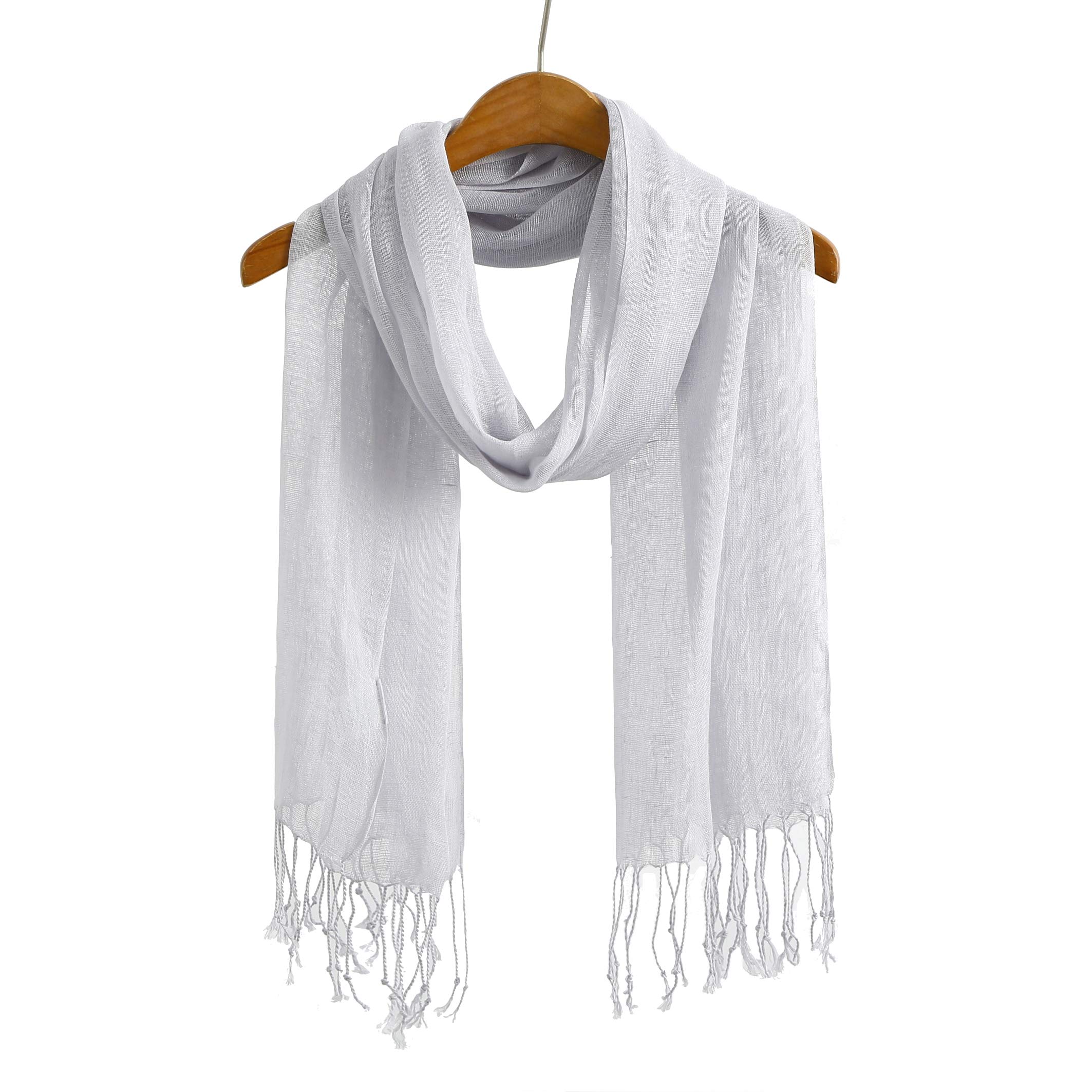 Lightweight Summer Scarf Shawl Wrap Linen Feel Scarves For Men And Women -  Buy Online - 25388150