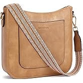 BOSTANTEN Crossbody Bags for Women Trendy Vegan Leather Guitar Strap Purse for Spring Travel