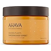 AHAVA Dead Sea Plants Caressing Body Sorbet, Mandarin & Cedarwood - Hydrate & Refreshes Skin, Enhances Suppleness, Envelops in Energizing Sensation, with Osmoter, Bisabolol, Vitamin B5 & E, 11.8 Fl.Oz