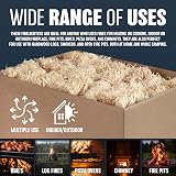 BARGAINS-GALORE 400 Natural Firelighters Wax Wool Fast Wood Burner Stove BBQ view 5
