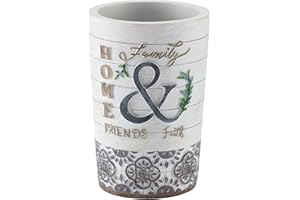 Avanti Linens - Tumbler, Guest Bathroom Essentials, Chic Home Decor (Modern Farmhouse Collection)