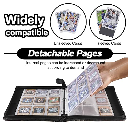DRZERUI Binder for YuGiOh Card - Holds 900+ Trading Cards, 9 Pocket Card  Holder Book with Sleeves Compatible with Yugioh Cards in Dubai - UAE |  Whizz Albums