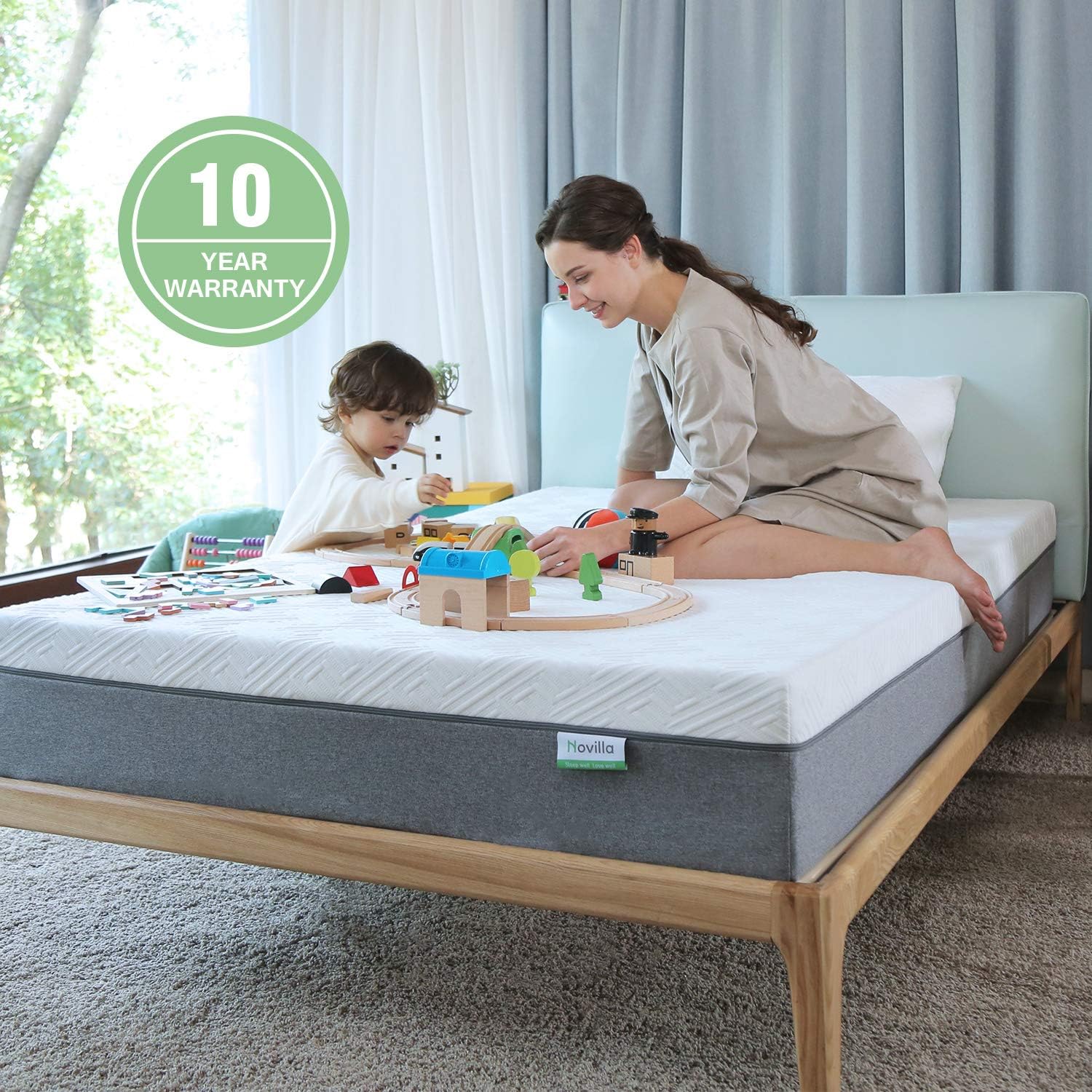 Novilla Full Mattress, 12 inch Gel Memory Foam Full Size Mattress for a Cool Sleep & Pressure Relief, Medium Firm Feel with Motion Isolating, Bliss: Furniture & Decor