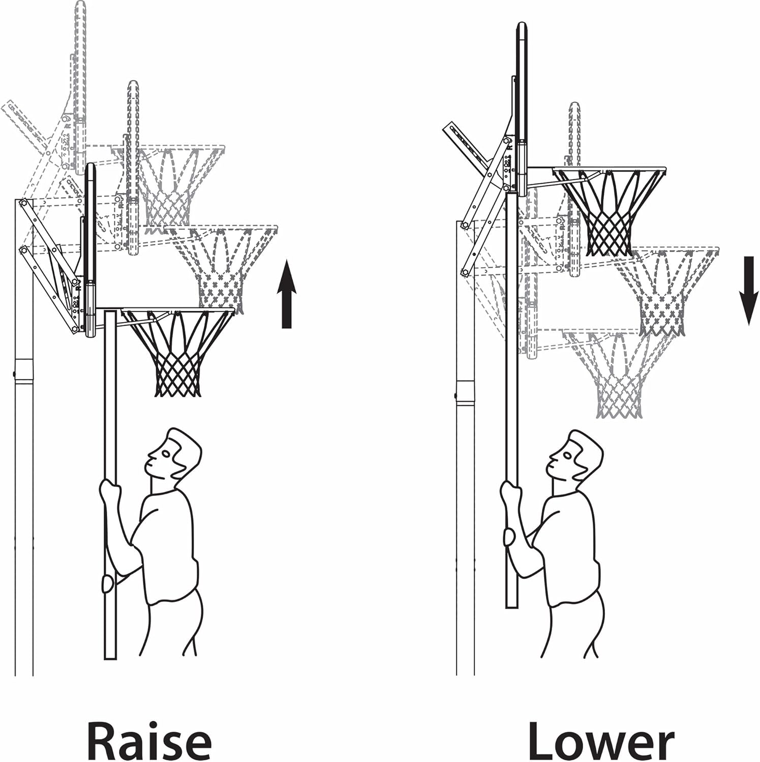 Lifetime 90023 Portable Backboard Basketball System, 44-Inch : Basketball Rims : Sports & Outdoors