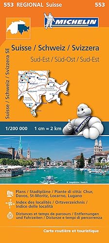 Download Suisse Sud-Est - Michelin Regional Map 553 PDF