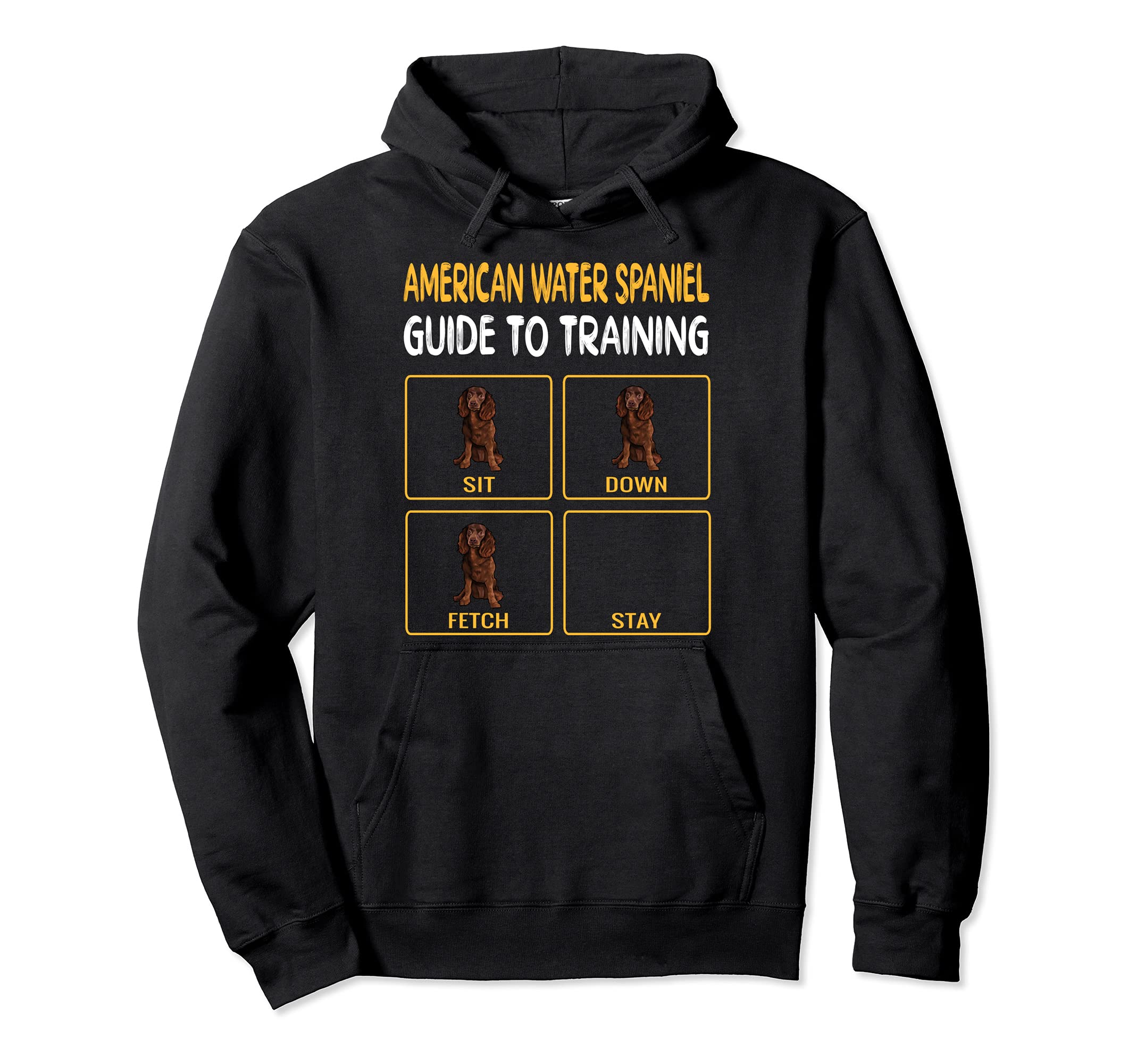 Funny American Water Spaniel Guide To Training Dog Obedience Pullover Hoodie