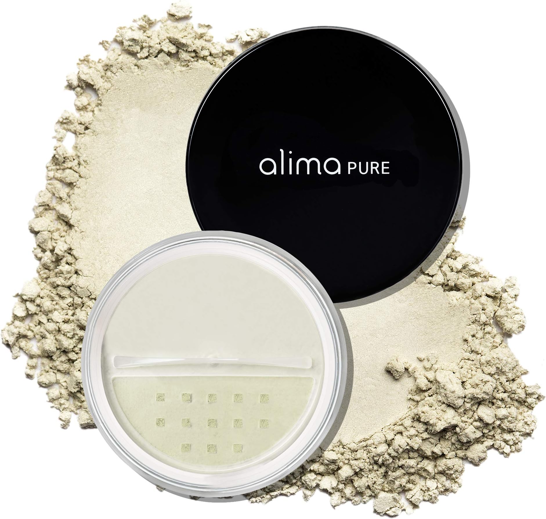 Alima Pure Color Balancing Primer Powder - Pore Primer to reduce Discoloration & Redness (0.16 oz/ 4.5 g) | Pistachio