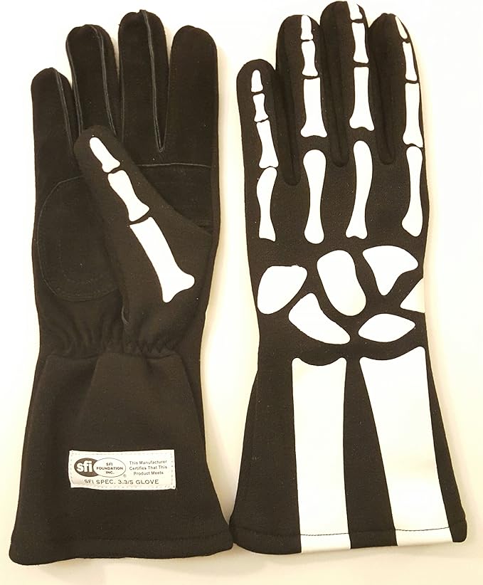 Cuircon Auto Racing Multi Layer Nomex Skeleton Gloves