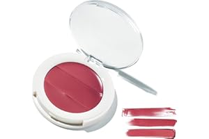 Undone Beauty Lip to Cheek Palette 3-in-1 Cream with Coconut Extract for Radiant, Dewy, Natural Glow - Blushing, Highlighting, & Tinting for Sheer to Opaque Color - Vegan & Cruelty Free - Dahlia