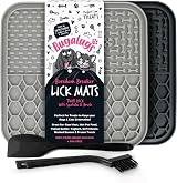 BUGALUGS Lick Mat for Dogs & Cats 2-Pack Food Grade Silicone BPA Free view 1