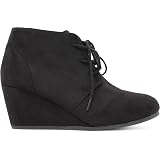 Kid Girl's Low Wedge Heel Booties Shoes 