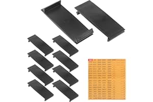 EAORBD Breaker Filler Plate for 1 Inch Load Center Flush Cover, with Electrical Panel Labels and Fuse Box Stickers for Universal Circuit Breaker Panel Cover 10-Pack (1 Inch)