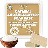 Skin Said Yes 2.2kg (5 Lb) Oatmeal Soap Base - SLS/SLES free, No Palm Oil, Organic Soap Base, Bulk Melt and Pour Soap Base, N