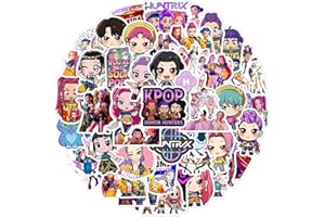 50 Pcs Cartoon Character Stickers, Animation Aesthetic Vinyl Laptops Decals, Anime Graffiti Decor Sticker for Water Bottles B