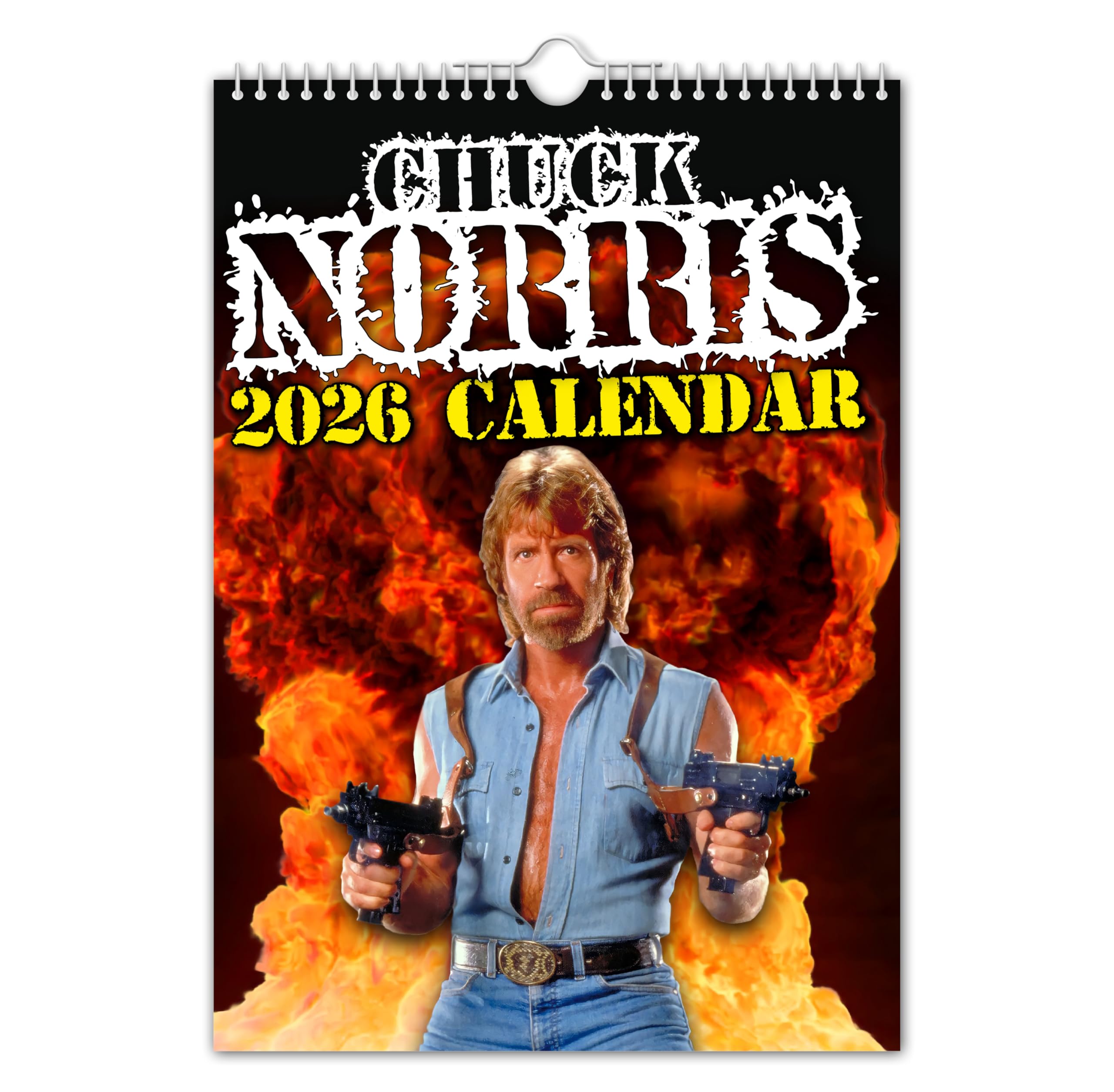 The Calendar King // Chuck Norris - 2026 Wall Calendar (Full Colour, A4 Size)