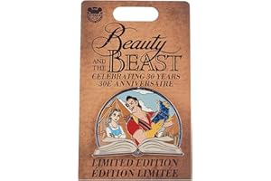 Disney Pin - Beauty and the Beast 30th Anniversary - Gaston with Belle's Book