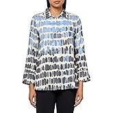 MULTIPLES Turn-Up Cuff Three Quarters Sleeves Button Front Shirt