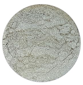 Ultimate Baker All Natural Diamond Food Color Shine - Kosher Diamond Silver Food Coloring Powder for Glossy Airbrush or Gel Paste Cake Decorating (12grams)