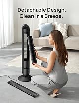DREO 42 Inch Tower Fan DC Motor 9 Speeds 90° Oscillation 12H Timer view 7