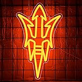 University Neon Sign for Wall Decor University Football LED Neon Light College Sports Signs for Man Cave Dorm Wall Decor Graduation Gifts for Students Teens Football Fans,Size 13.8 * 8.3inch(FMXD245)