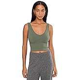 Free People, Womens, Solid Rib Brami, Moss, XS-SM (Women's 0-6)-One Size